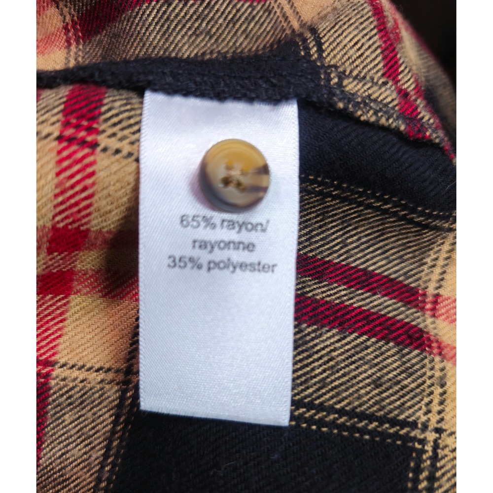 Maurices Plaid Flannel Button Down Long Sleeve Shirt Women's Size L EUC - Picture 7 of 8